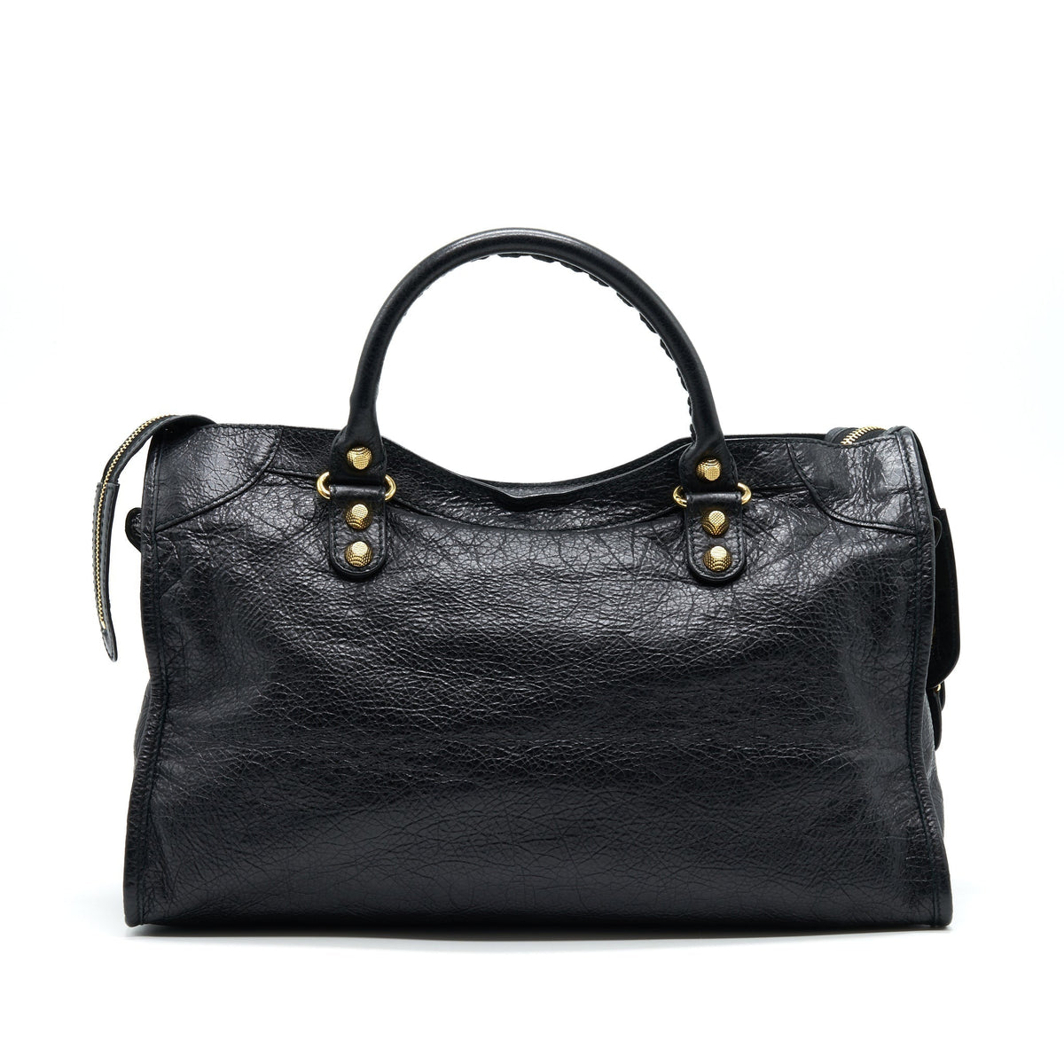 Balenciaga women's handbag Black luxury designer leather