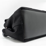 Balenciaga authentic luxury handbag Black canvas craftsmanship