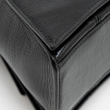 Balenciaga authentic luxury handbag Black leather craftsmanship