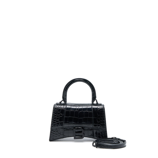 Balenciaga women's handbag Black luxury designer calf