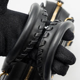 Side view of Balenciaga handbag Black premium designer bag