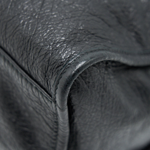 Side view of Balenciaga handbag Black premium designer bag