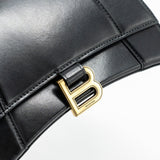 Side view of Balenciaga handbag Black premium designer bag