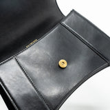 Side view of Balenciaga handbag Black premium designer bag