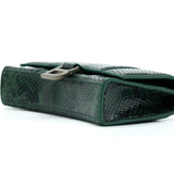 Balenciaga designer handbag python closeup detail