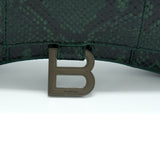 Balenciaga authentic luxury handbag Black python craftsmanship