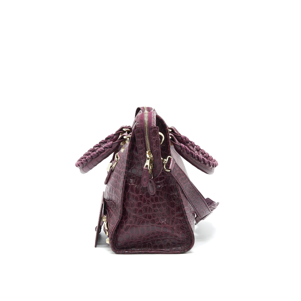 Balenciaga designer handbag leather closeup detail