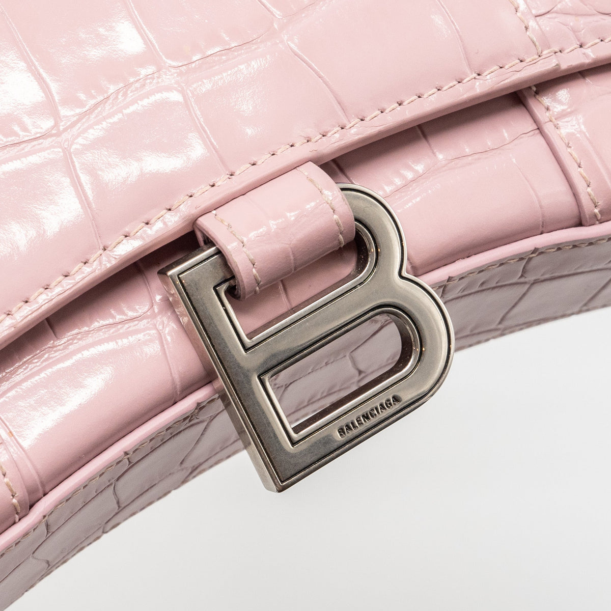 Balenciaga authentic luxury handbag Pink calf craftsmanship