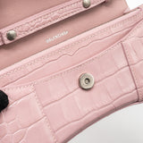 Side view of Balenciaga handbag Pink premium designer bag