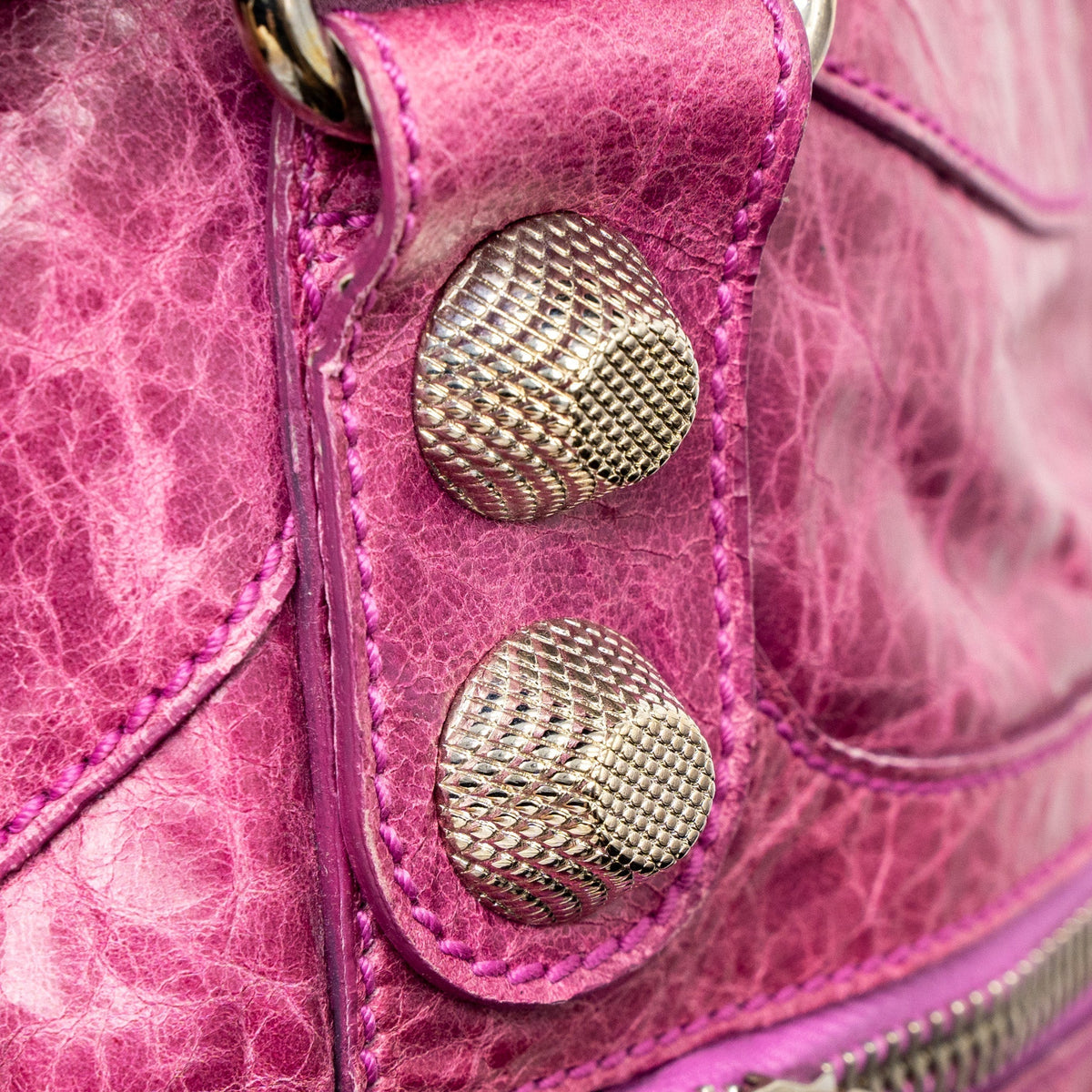 Balenciaga women's handbag Pink luxury designer leather