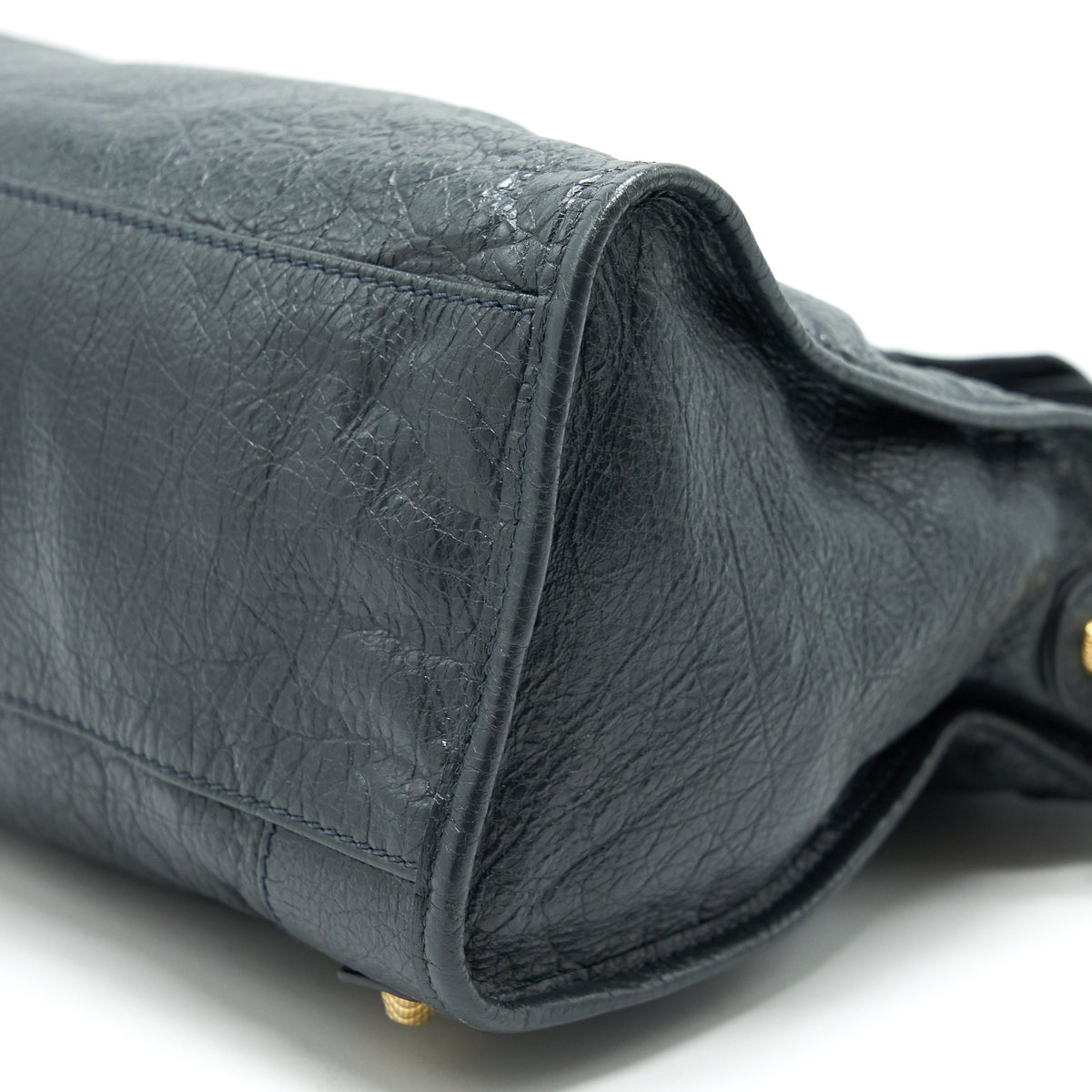 Side view of Balenciaga handbag Grey premium designer bag