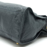 Side view of Balenciaga handbag Grey premium designer bag