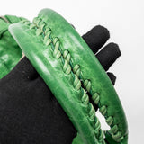 Side view of Balenciaga handbag Green premium designer bag