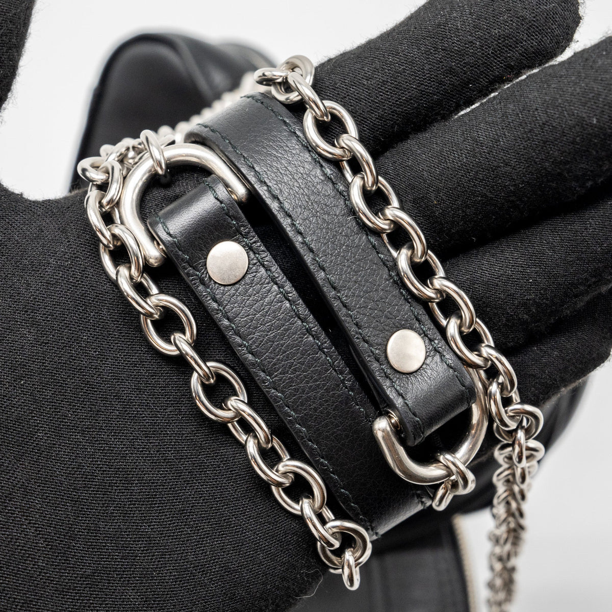 Balenciaga authentic luxury handbag Black calf craftsmanship