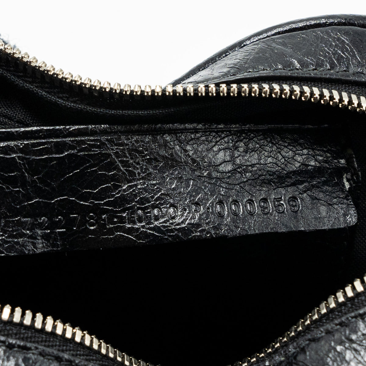 Side view of Balenciaga handbag Black premium designer bag