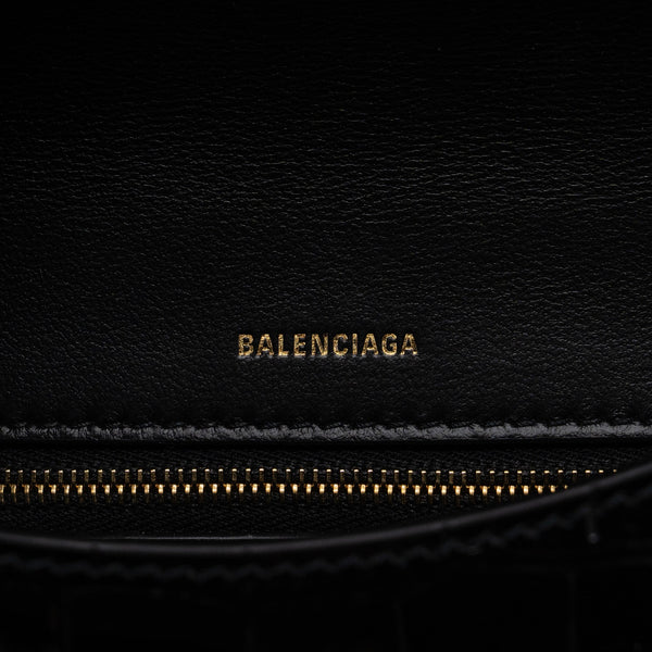 Balenciaga designer handbag leather closeup detail