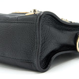 Side view of Balenciaga handbag Black premium designer bag