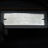 Side view of Balenciaga handbag Black premium designer bag
