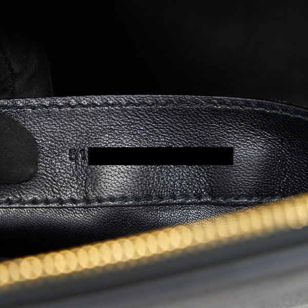 Side view of Balenciaga handbag Black premium designer bag