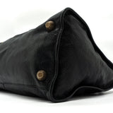 Side view of Balenciaga handbag Black premium designer bag