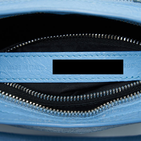 Authentic Balenciaga handbag Blue luxury fashion accessory