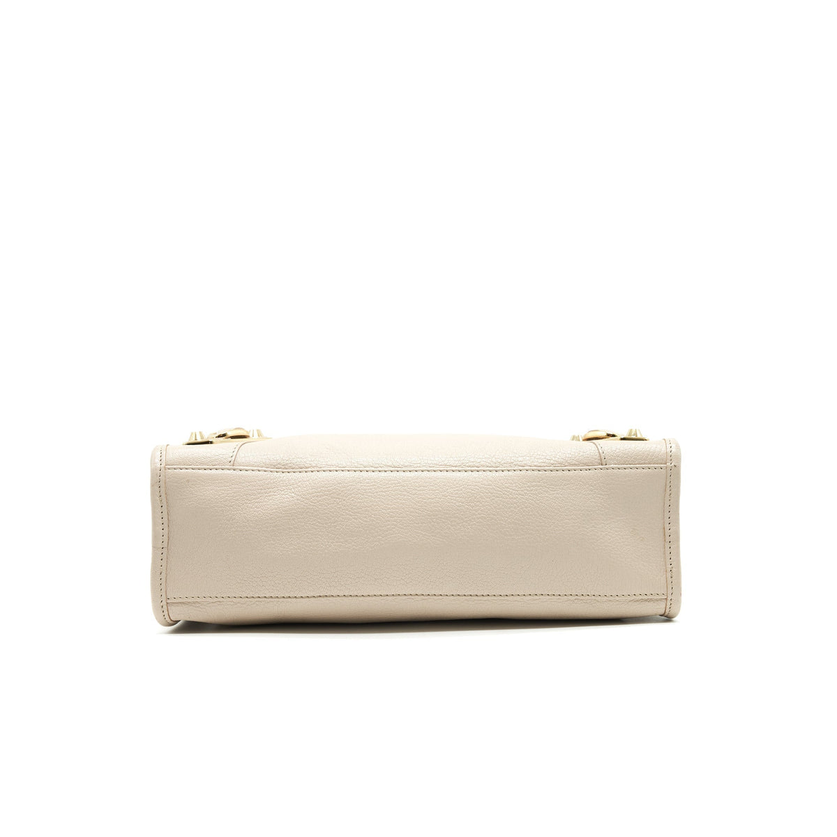 Side view of Balenciaga handbag Beige premium designer bag
