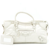Balenciaga women's handbag White luxury designer leather
