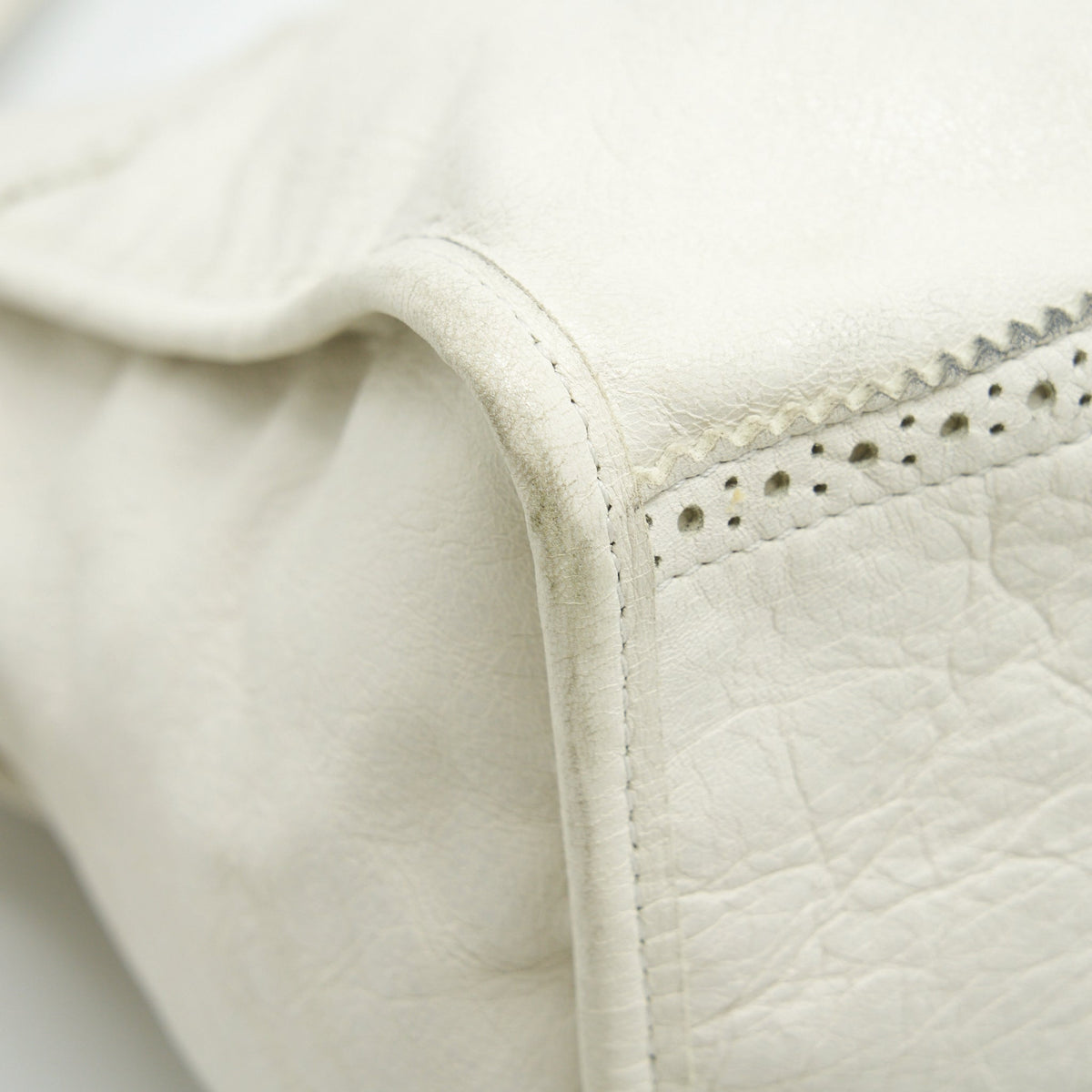 Balenciaga designer handbag leather closeup detail