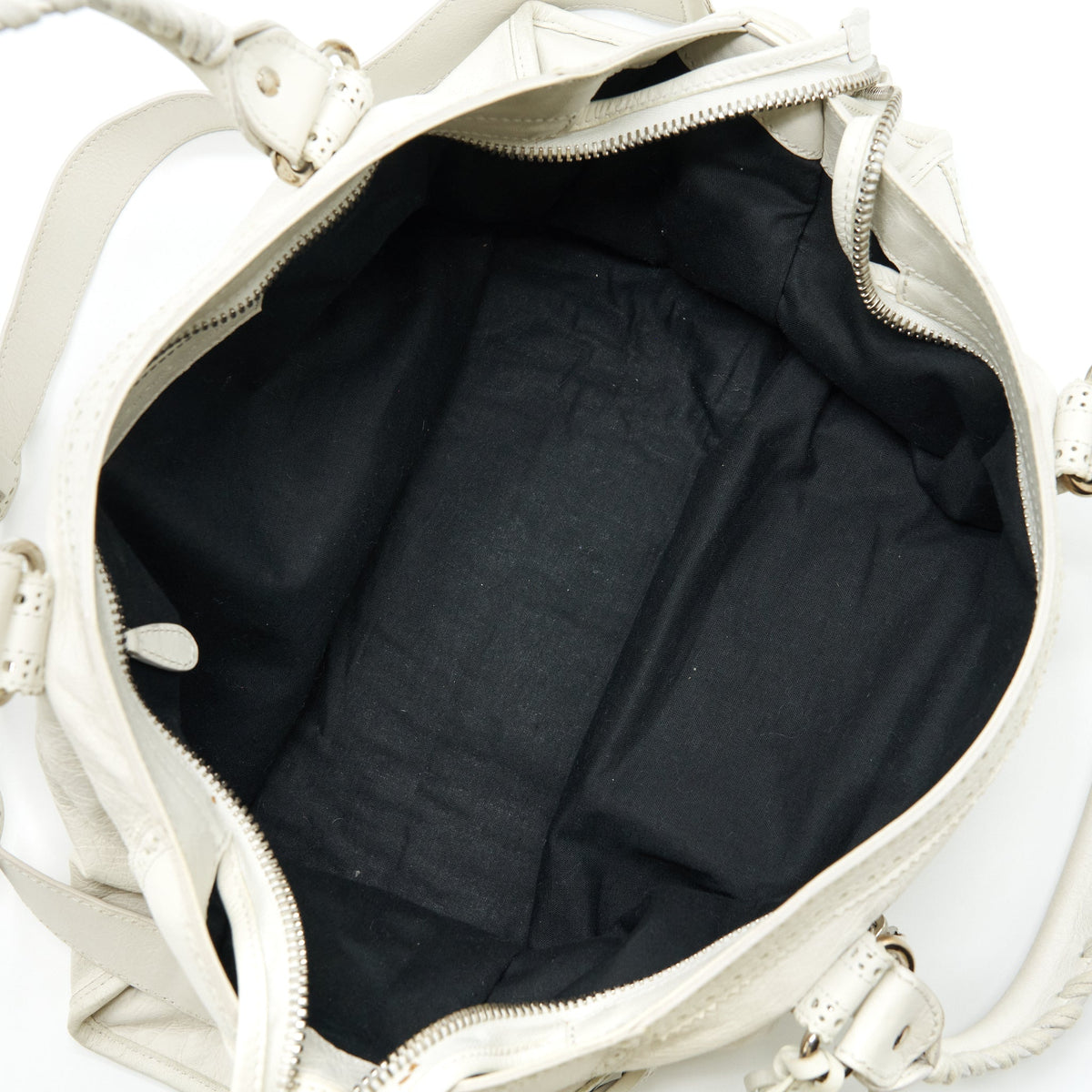 Balenciaga women's handbag White luxury designer leather