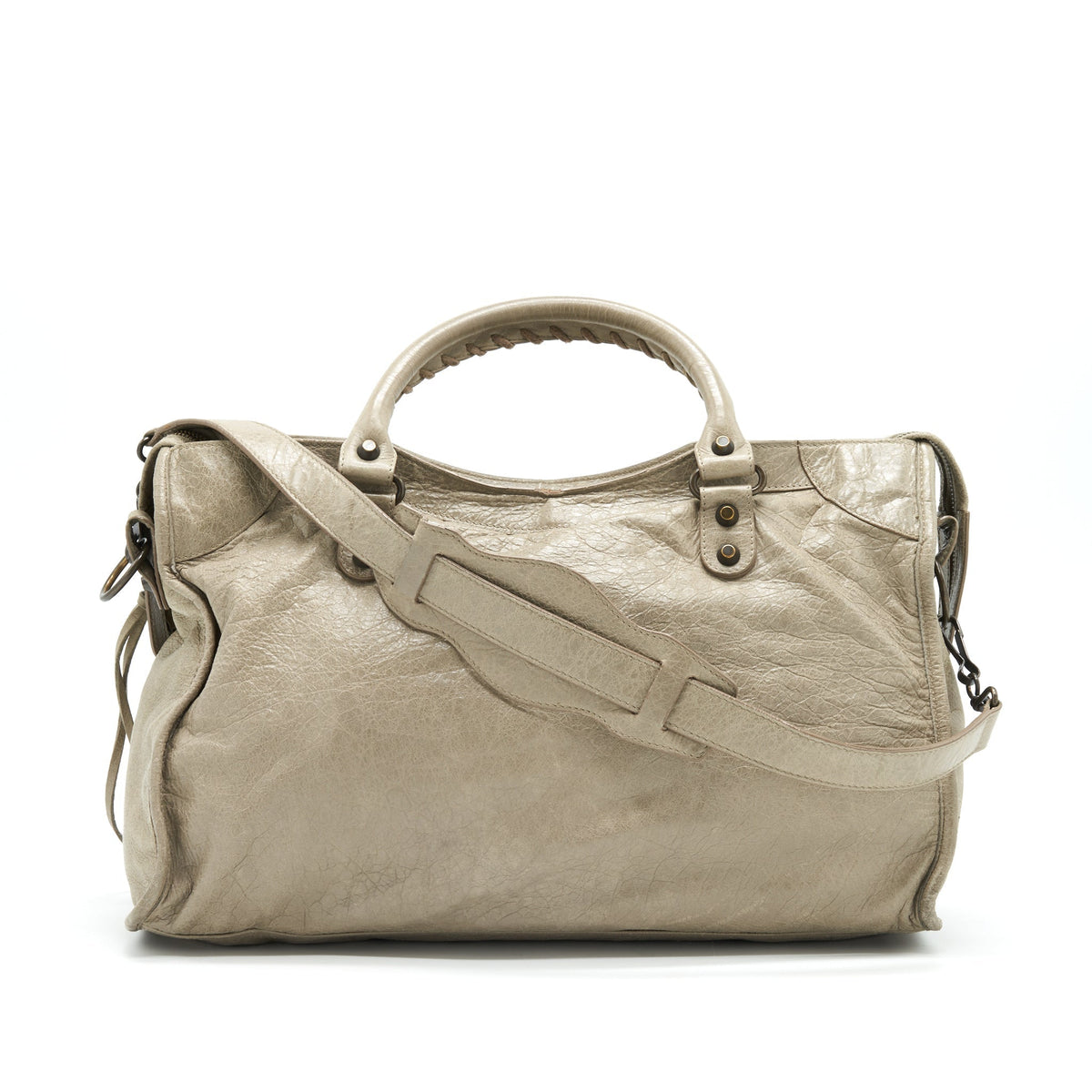 Balenciaga women's handbag Grey luxury designer leather