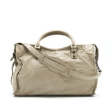 Balenciaga women's handbag Grey luxury designer leather