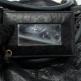 Balenciaga women's handbag Black luxury designer leather