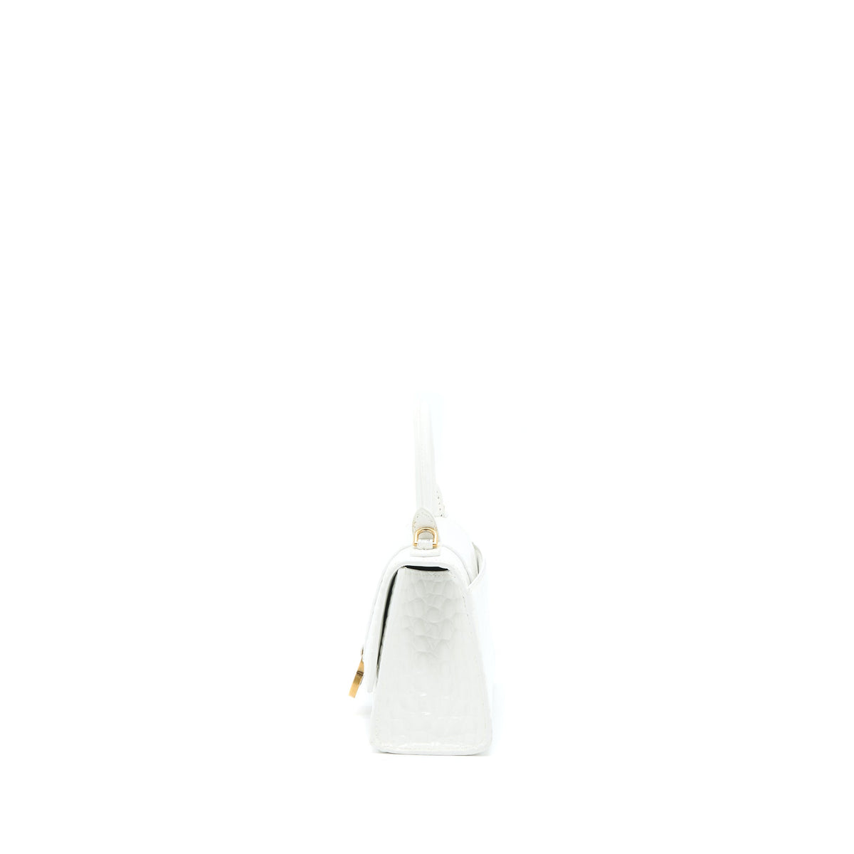 Balenciaga authentic luxury handbag White calf craftsmanship