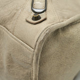 Side view of Balenciaga handbag Grey premium designer bag