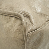 Balenciaga authentic luxury handbag Grey leather craftsmanship