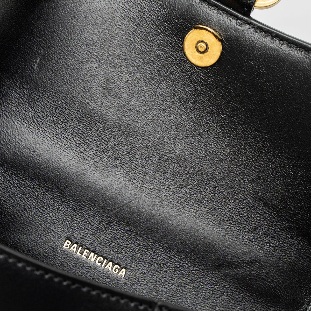 Balenciaga designer handbag calf closeup detail