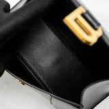 Side view of Balenciaga handbag Black premium designer bag