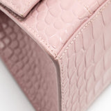 Balenciaga authentic luxury handbag Pink calf craftsmanship
