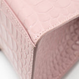 Side view of Balenciaga handbag Pink premium designer bag