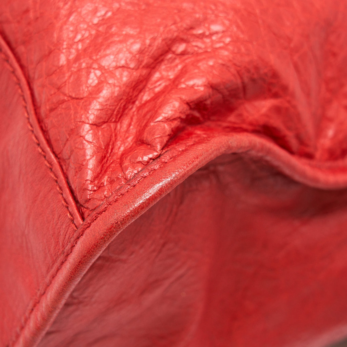 Balenciaga designer handbag leather closeup detail