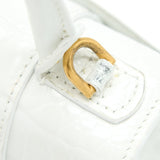 Side view of Balenciaga handbag White premium designer bag