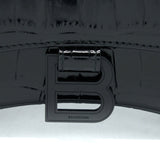 Balenciaga authentic luxury handbag Black leather craftsmanship
