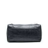 Side view of Balenciaga handbag Black premium designer bag