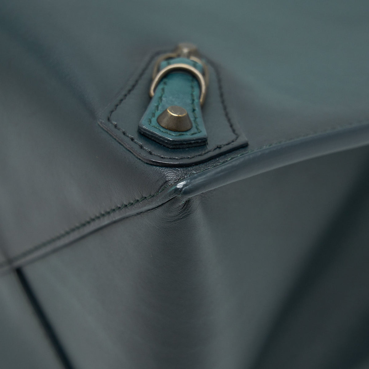 Balenciaga designer handbag leather closeup detail