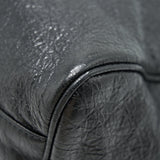 Side view of Balenciaga handbag Black premium designer bag