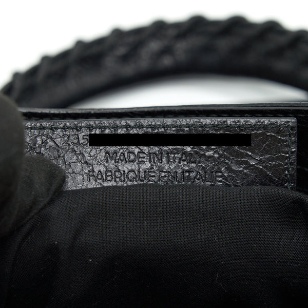 Balenciaga designer handbag leather closeup detail
