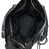 Balenciaga authentic luxury handbag Black leather craftsmanship