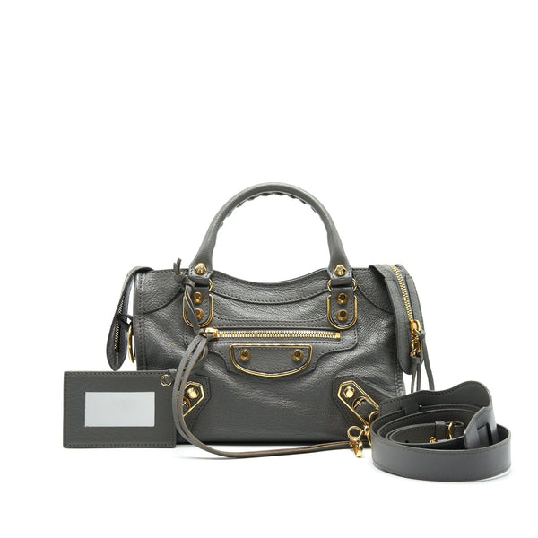 Balenciaga women's handbag Grey luxury designer leather
