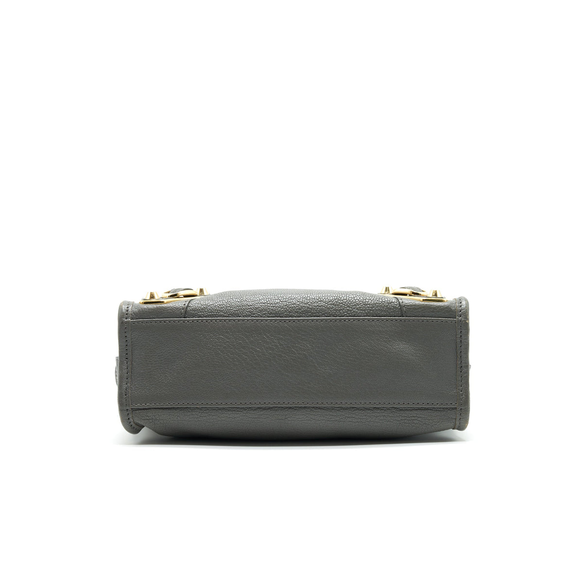 Balenciaga authentic luxury handbag Grey leather craftsmanship