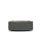 Balenciaga authentic luxury handbag Grey leather craftsmanship
